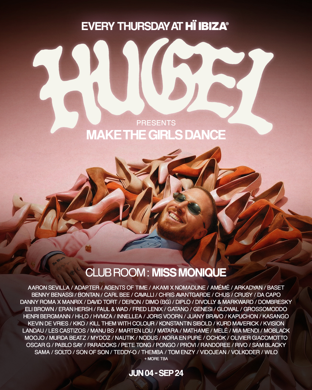 HUGEL at Hï Ibiza flyer